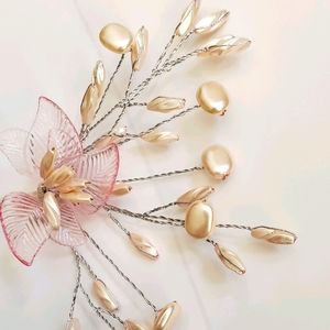 Pearl Flower Boutonnierre corsage accessory
